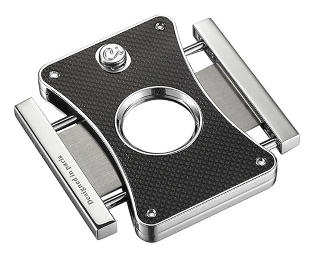 Sigarenknipper Caseti Chrome Plated Zwart Carbon