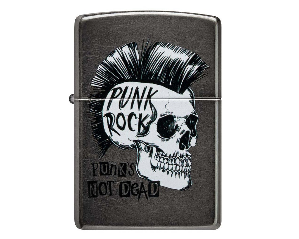 Briquet Zippo Punk Rock Skull Design