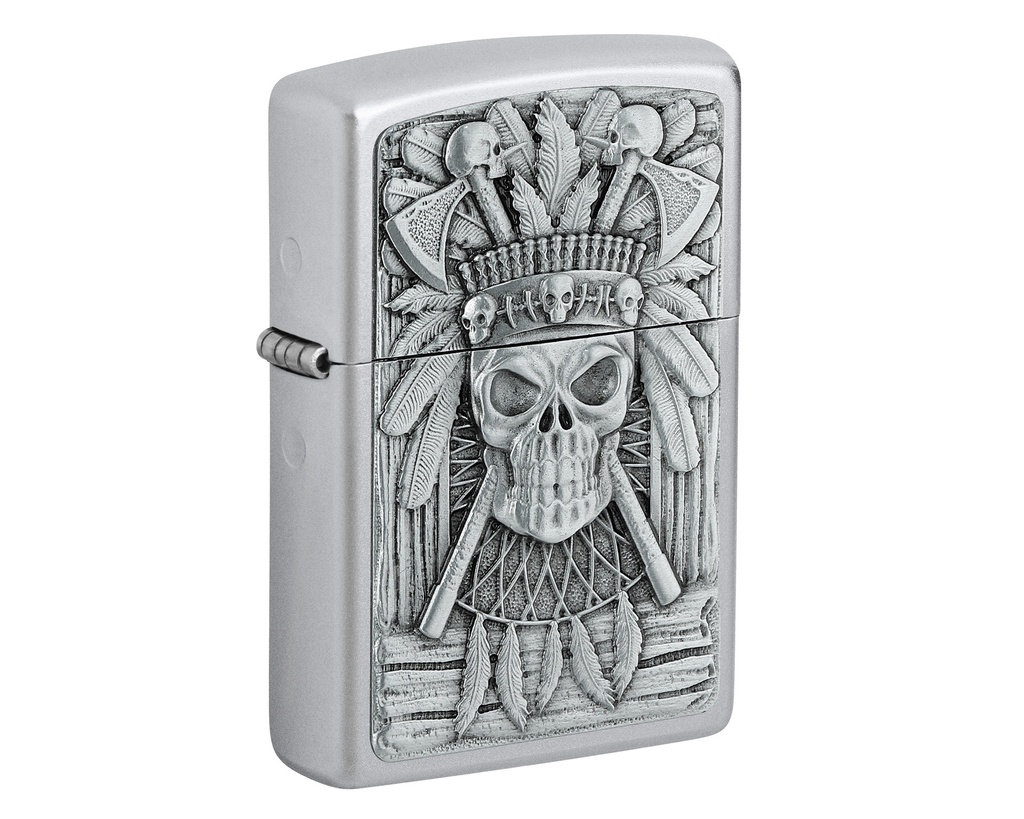 Lighter Zippo Indian Skull