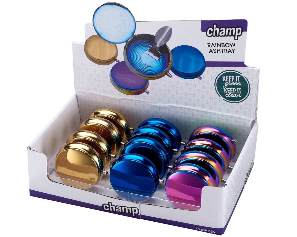 Pocket Ashtray Champ Rainbow