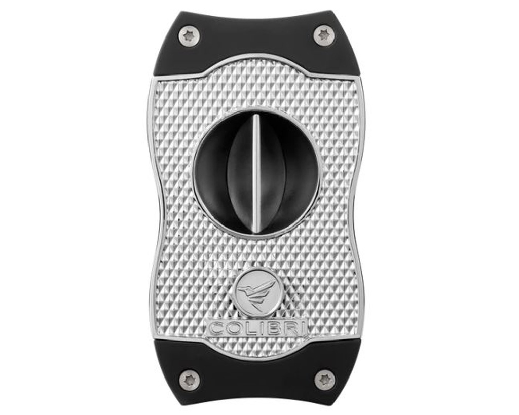 Cigar Cutter Colibri V-Cut Diamond Chrome Black