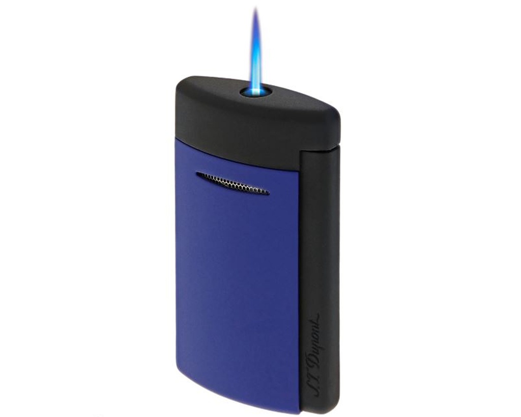 Briquet Dupont Minijet Matte Noir/Ocean