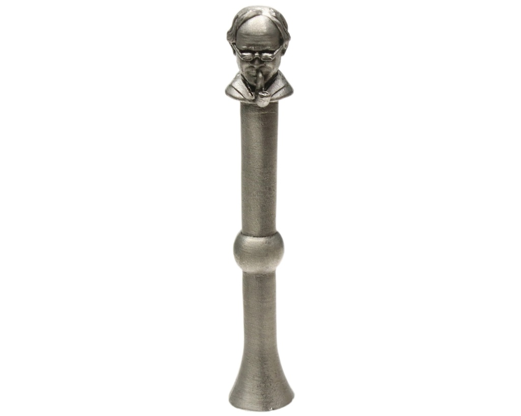 Pijpenkrabber Peterson Thinking Man Pewter Tamper