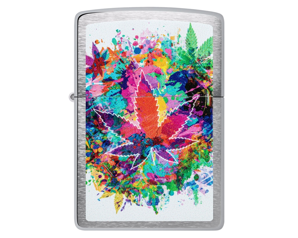 Ligther Zippo Colourful Cannabis