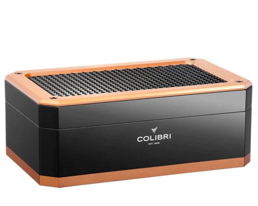 Humidor Colibri Rally Black Rose Gold - 125 Cigars