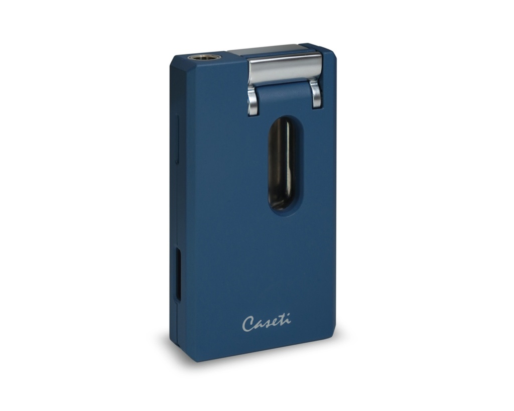 Briquet Caseti Jet V-Cut + Punch Bleu Matte