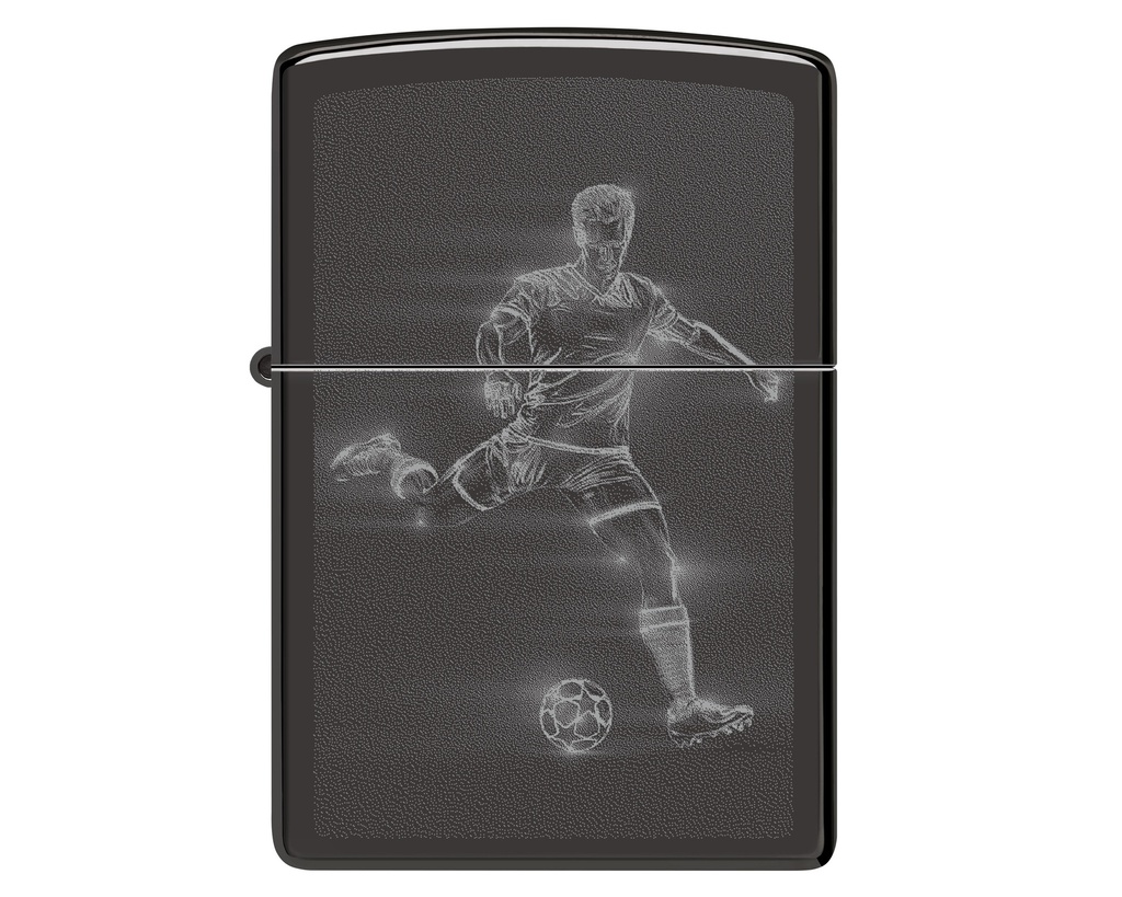 Briquet Zippo Soccer Player in Action Design