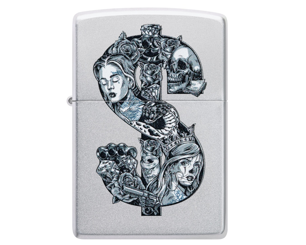 Aansteker Zippo Tattoo Dollar Design