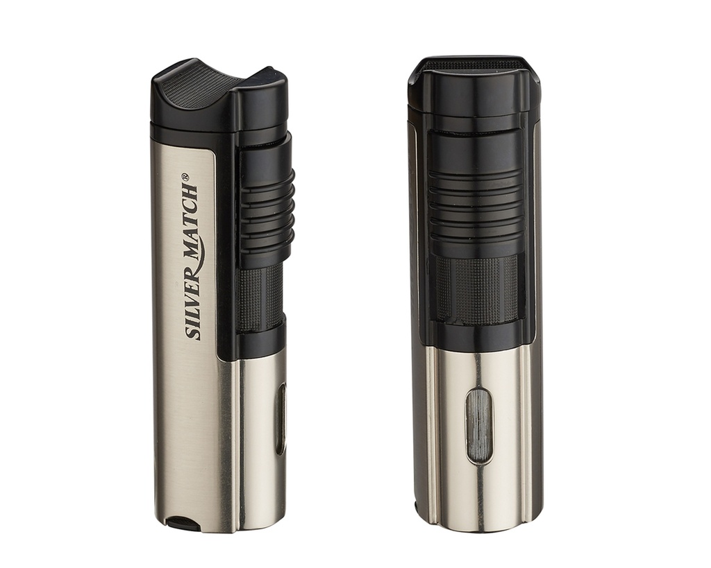 Briquet Silver Match Paris 3 Jetflames