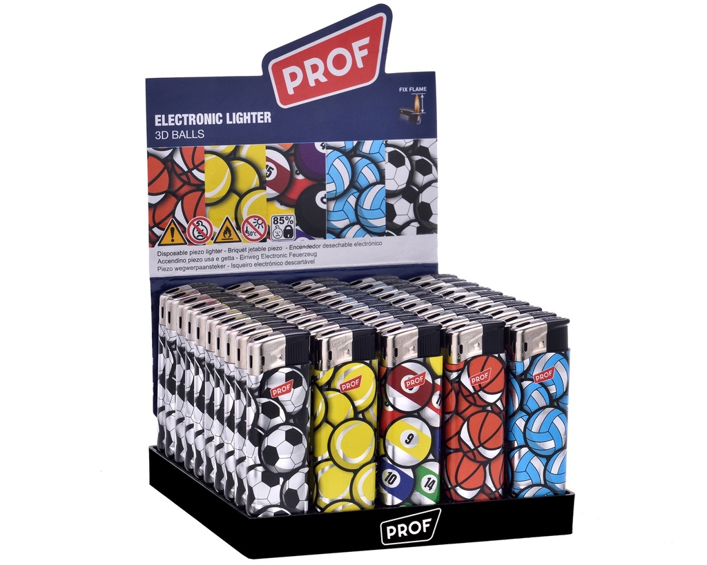 Briquet Jetable Prof Fixflame 3D Effect Balls