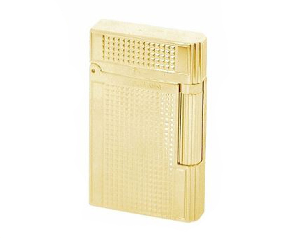 Briquet Lubinski Celebration Pipe Gold Plated Diamonds