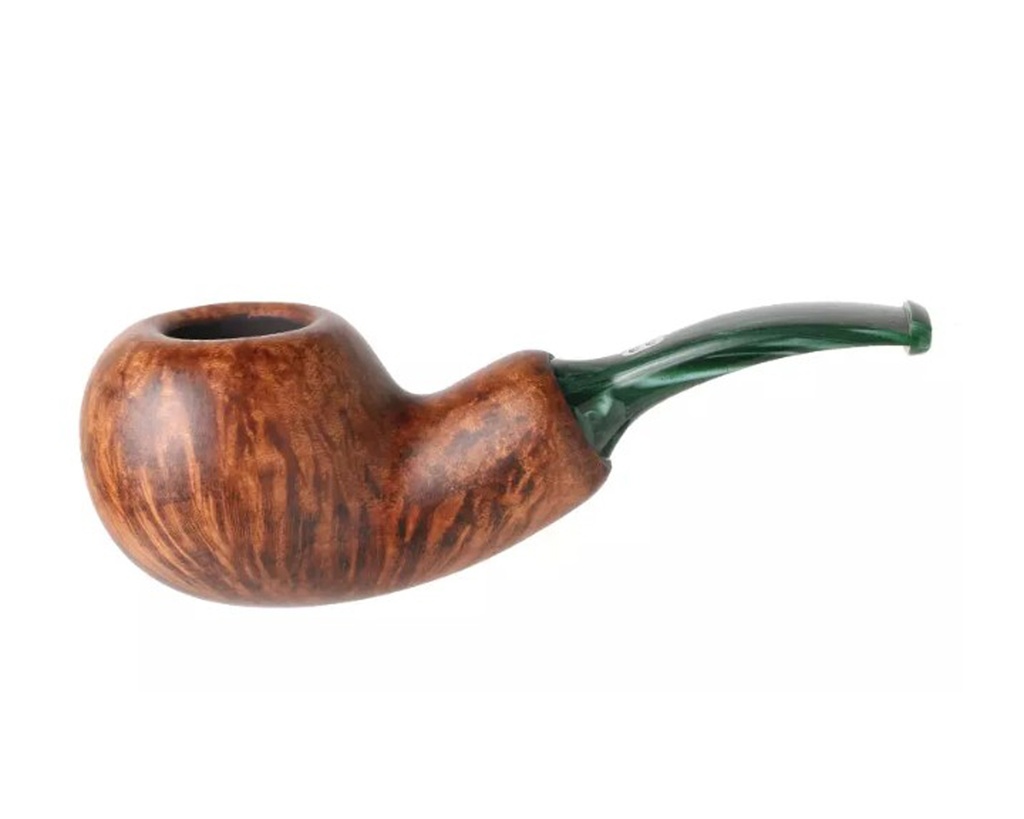 Pijp Chacom Reverse Calabash Bruin Mat Groene Steel