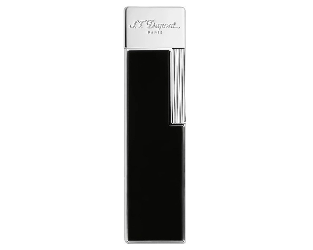 Briquet Dupont Biggy Noir Laque Chrome