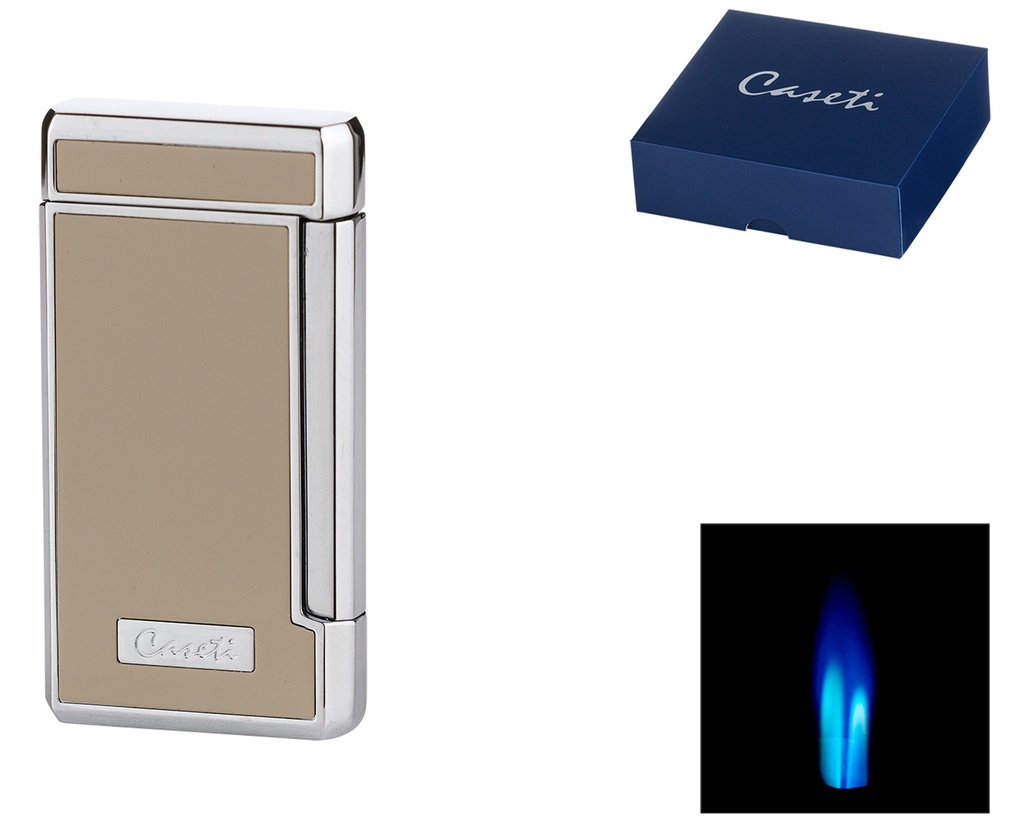 Briquet Caseti Paris Double Jet Gris