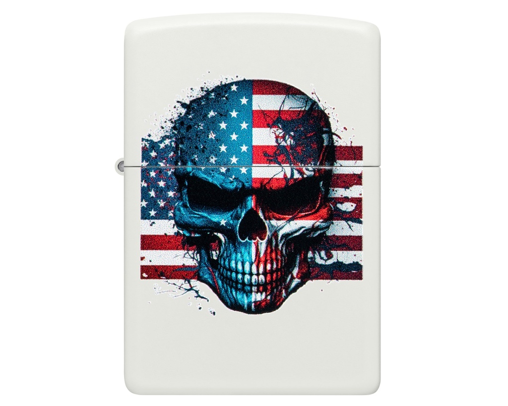 Briquet Zippo Skull Flag Design