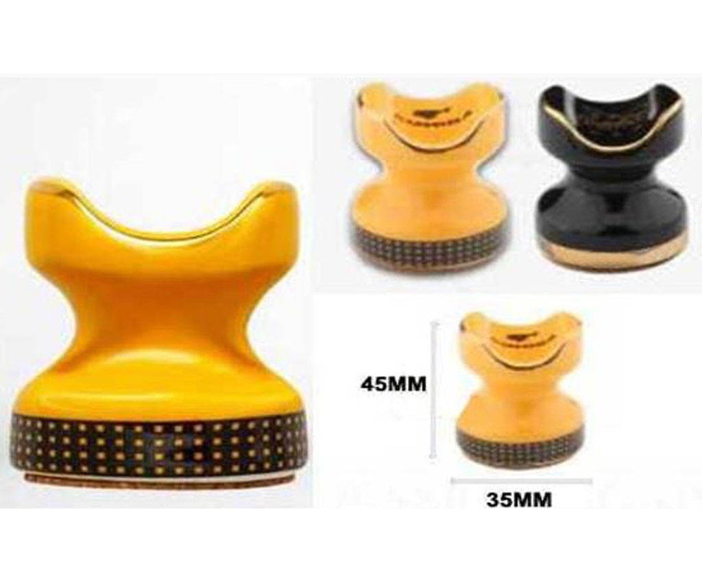 Cigar Stand Ceramic Black/Yellow Set 2pcs