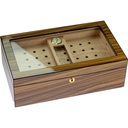 Humidor Zébre Brillant / Verre - 50 Cigares