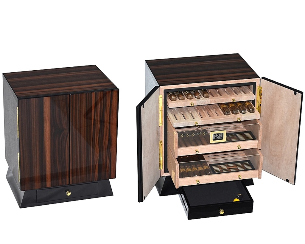 Humidor Lubinski Polished Walnut - 2 Deuren