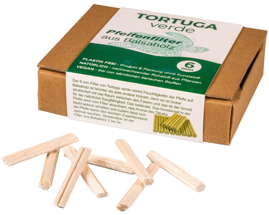 Filtres Balsa Tortuga Verde 6mm 68pcs