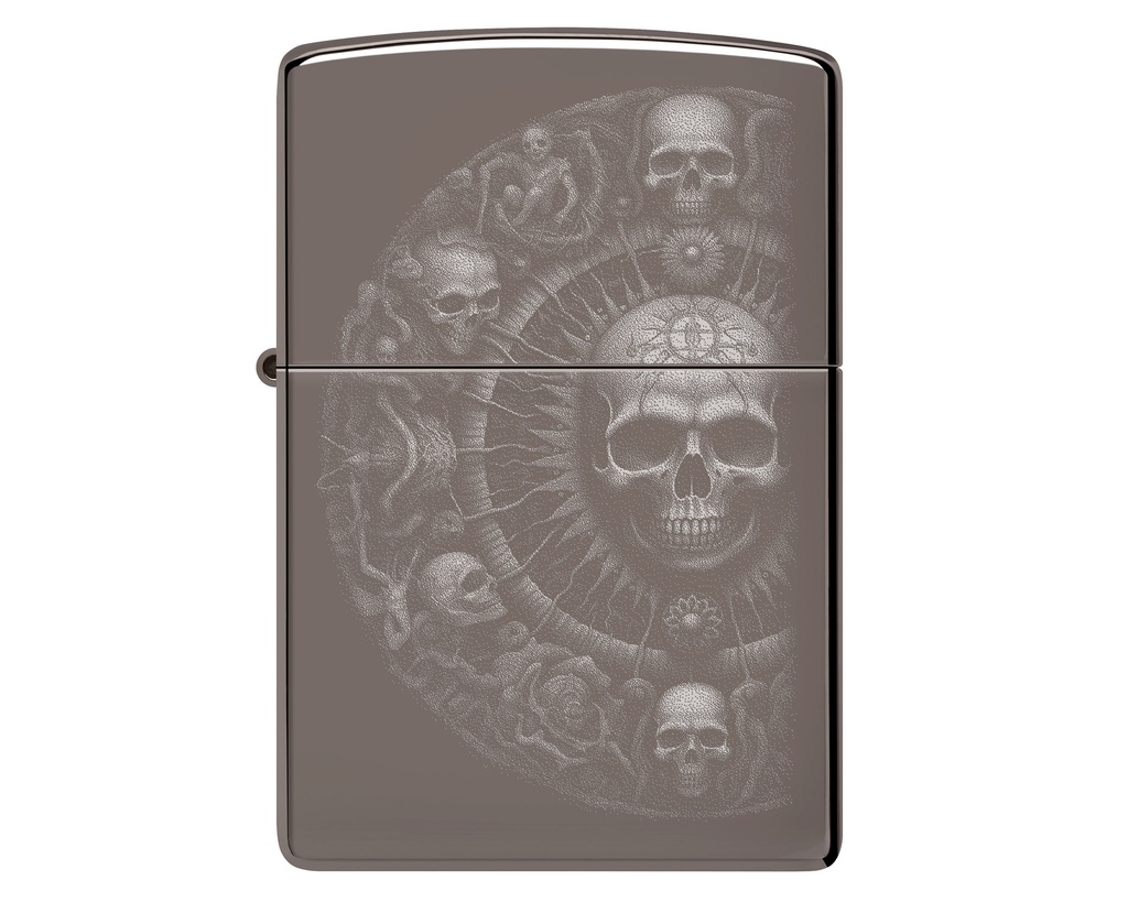 Lighter Zippo Skull Mandala Design