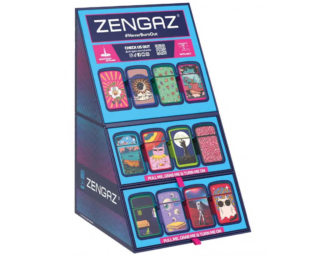 Lighter Zengaz ZL12 Royal Jet Cube Display V22