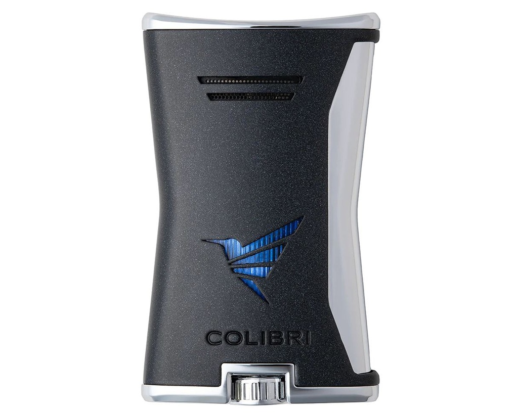 Aansteker Colibri Slim Zwart/Chrome