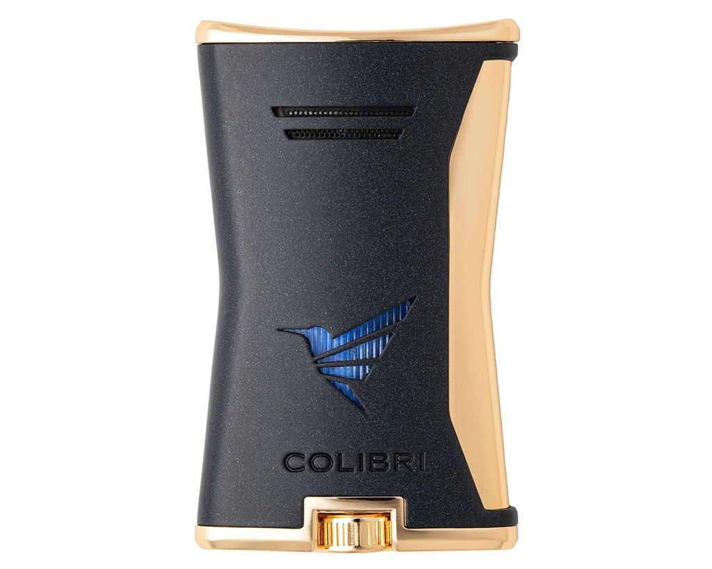 Aansteker Colibri Slim Zwart/Goud