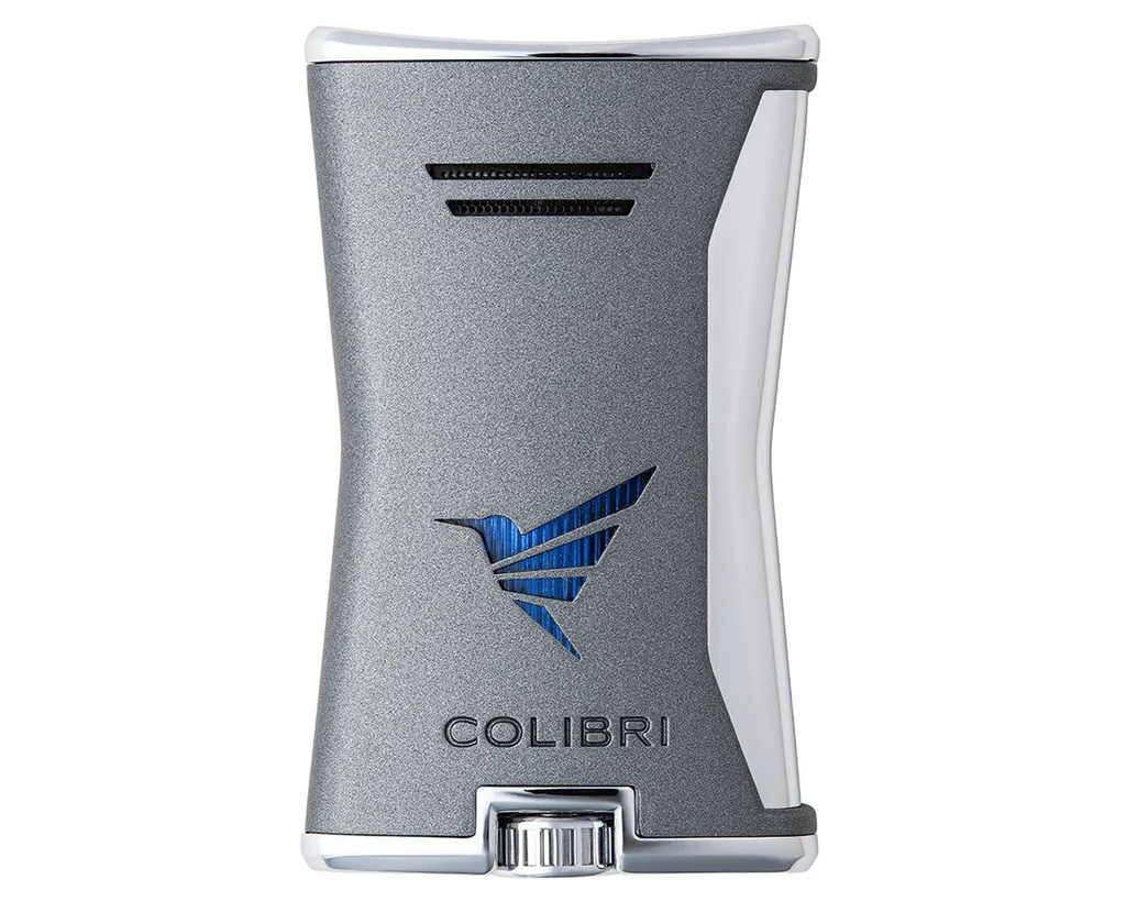 Briquet Colibri Slim Noir/Charbon de Bois