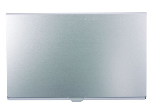 [06900] Business Card Holder Aluminium Silver Matt
