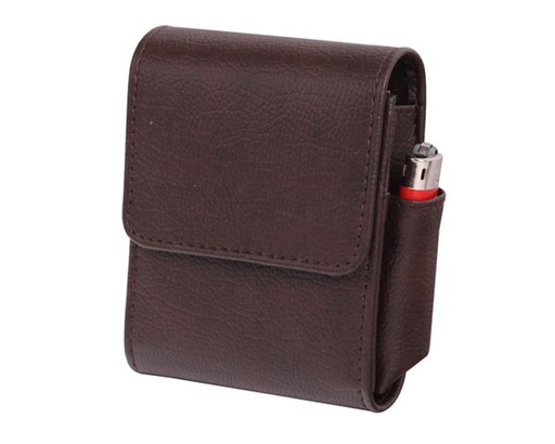 [08213] Etui Cigarette Simili Brun Big Pack