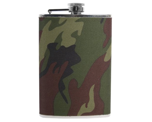 [22291] Hip Flask Camouflage 8oz