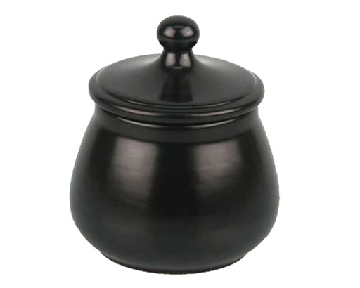 [522004] Tobacco Jar Ceramic Black