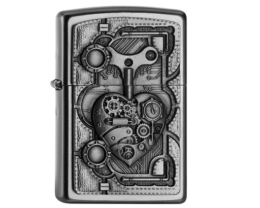 [2005032] Briquet Zippo Steampunk Heart