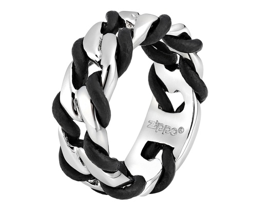[2006250] Zippo Steel & Leather Ring - 58