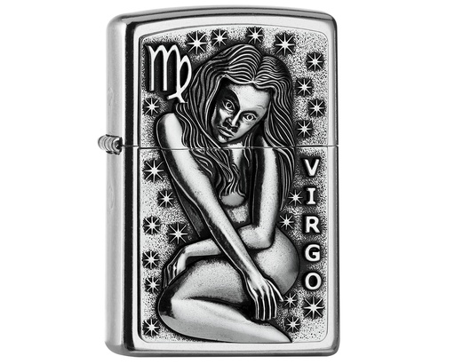 [2006499] Aansteker Zippo Zodiac Virgo Tierkre. V19