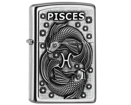 [2006500] Aansteker Zippo Zodiac Pisces Tierkr. V19