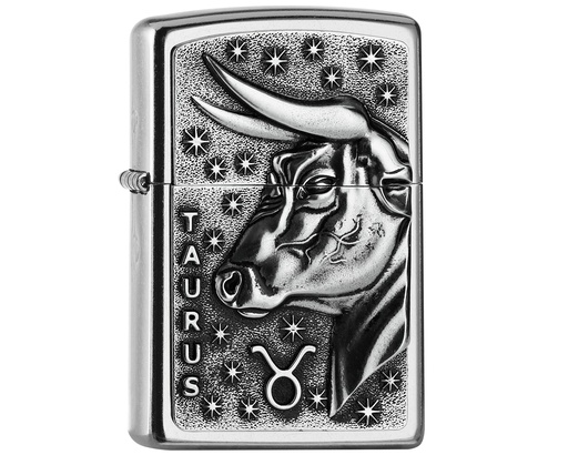 [2006501] Aansteker Zippo Zodiac Taurus Tierkr. V19