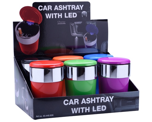 [40448606] Ashtray Champ Car Colors with Led