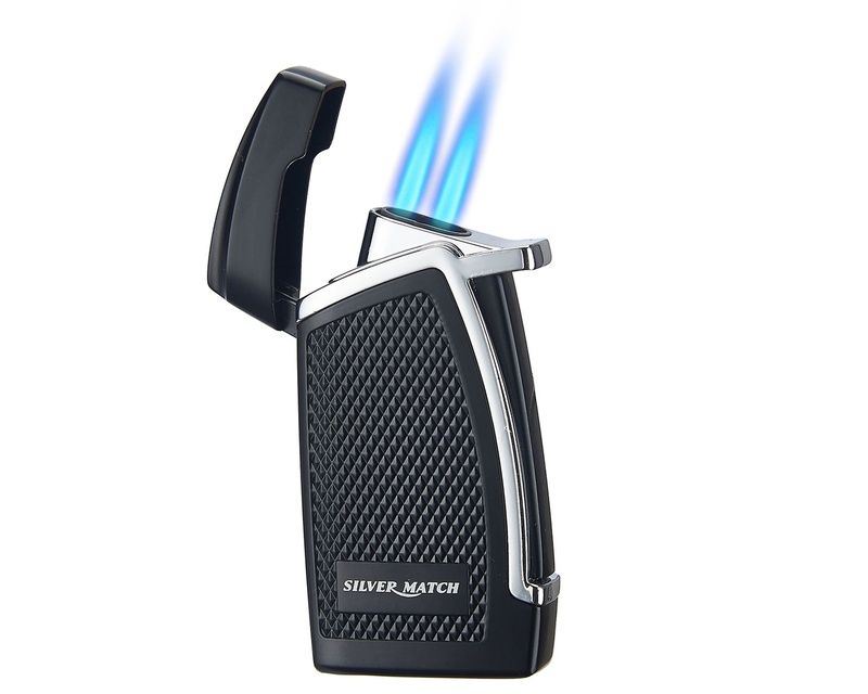 [40674273] Briquet Silver Match Varsovie Dbl Blueflame