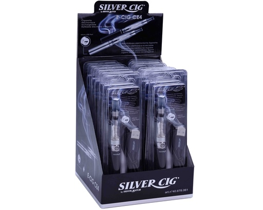 [40678586] Silver Cig Ego Ce4 Micro Usb Blister Kit Black