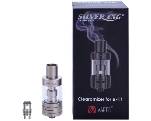 [40678646] Silver Cig Clearomizer For E-Fit50 Gun Metal