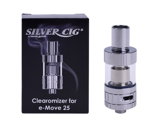 [40678647] Silver Cig Clearomizer For E-Move 25