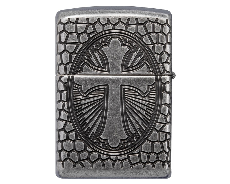 [60005200] Lighter Zippo St Christopher Medal Design