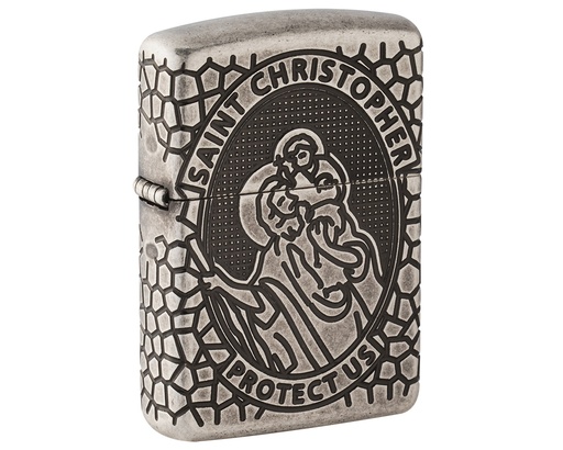 [60005200] Aansteker Zippo St Christopher Medal Design