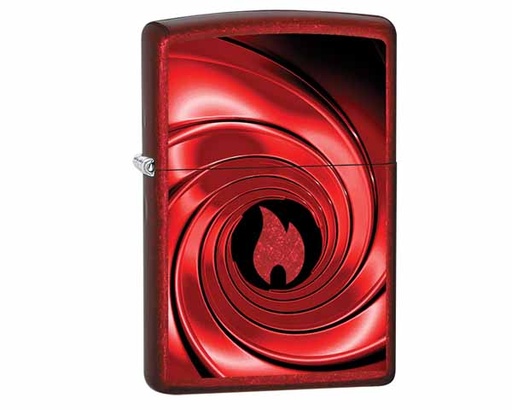 [60005302] Lighter Zippo Red Swirl Design