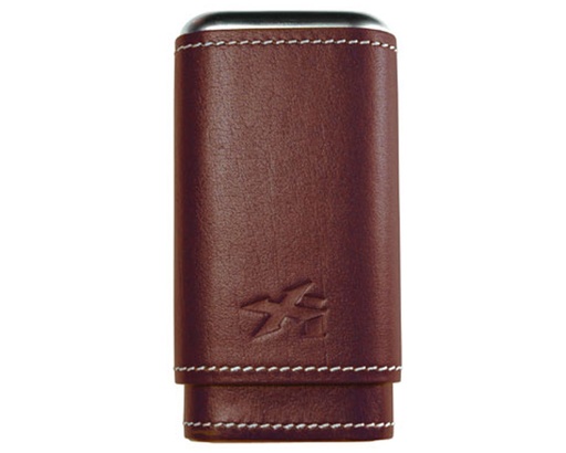 [243CN] Cigar Case Xikar Envoy Triple Cigar Cognac