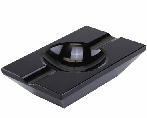 [38010A] Ashtray Cigar Black 200X120 2 Rests