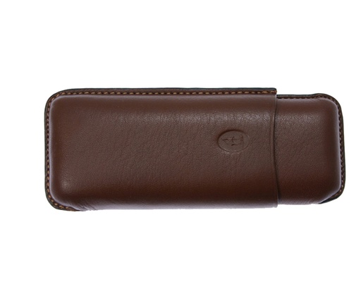 [CF21221M] Etui Cigare Lecerf Robusto/2 Marron R52 120