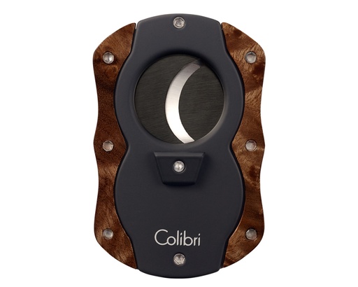 [CU100T31] Cigar Cutter Colibri Cut Wood Black/Dark Burl