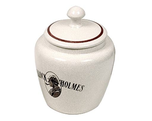 [DSH2] Tobacco Jar Sherlock Holmes White Crackle